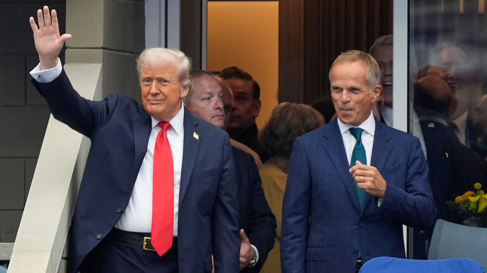 US Open men’s final delayed by Trump’s arrival