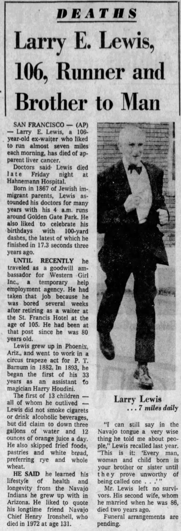 The Oldest Waiter