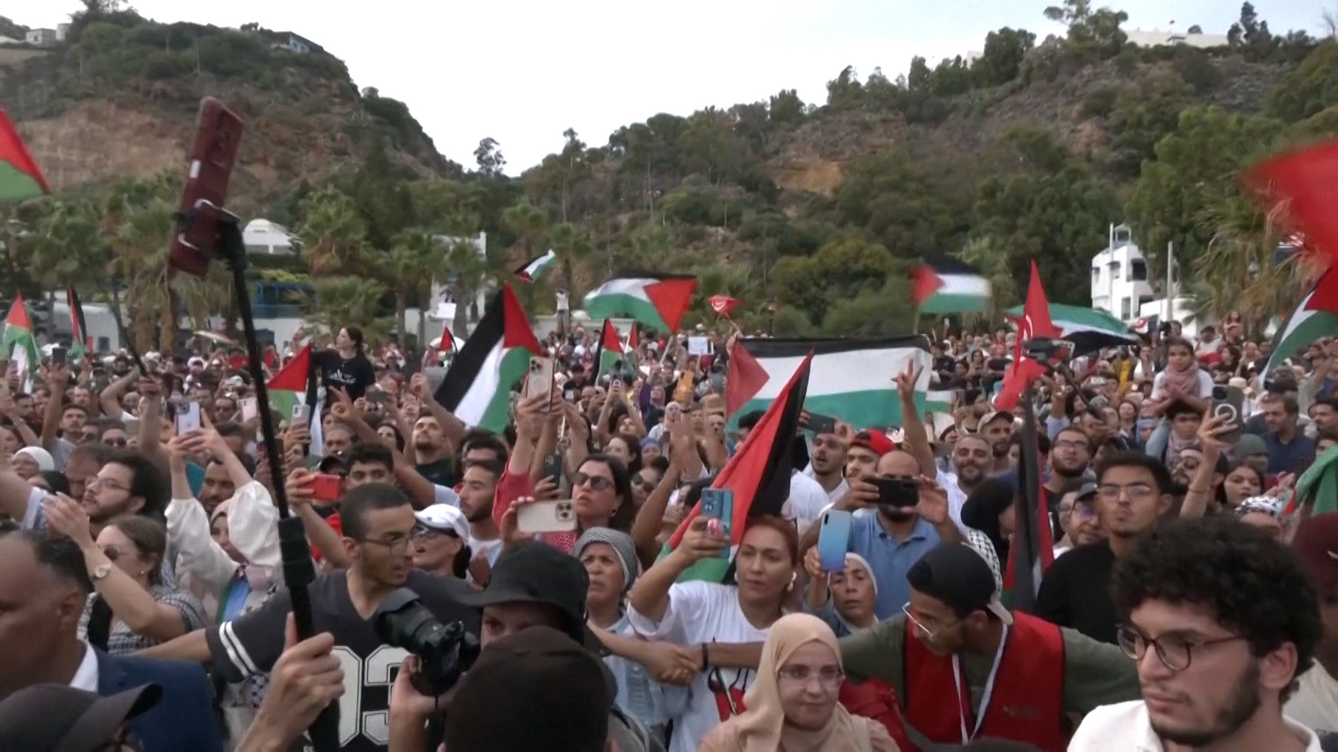 Video: Global flotilla to Gaza is welcomed in Tunisia