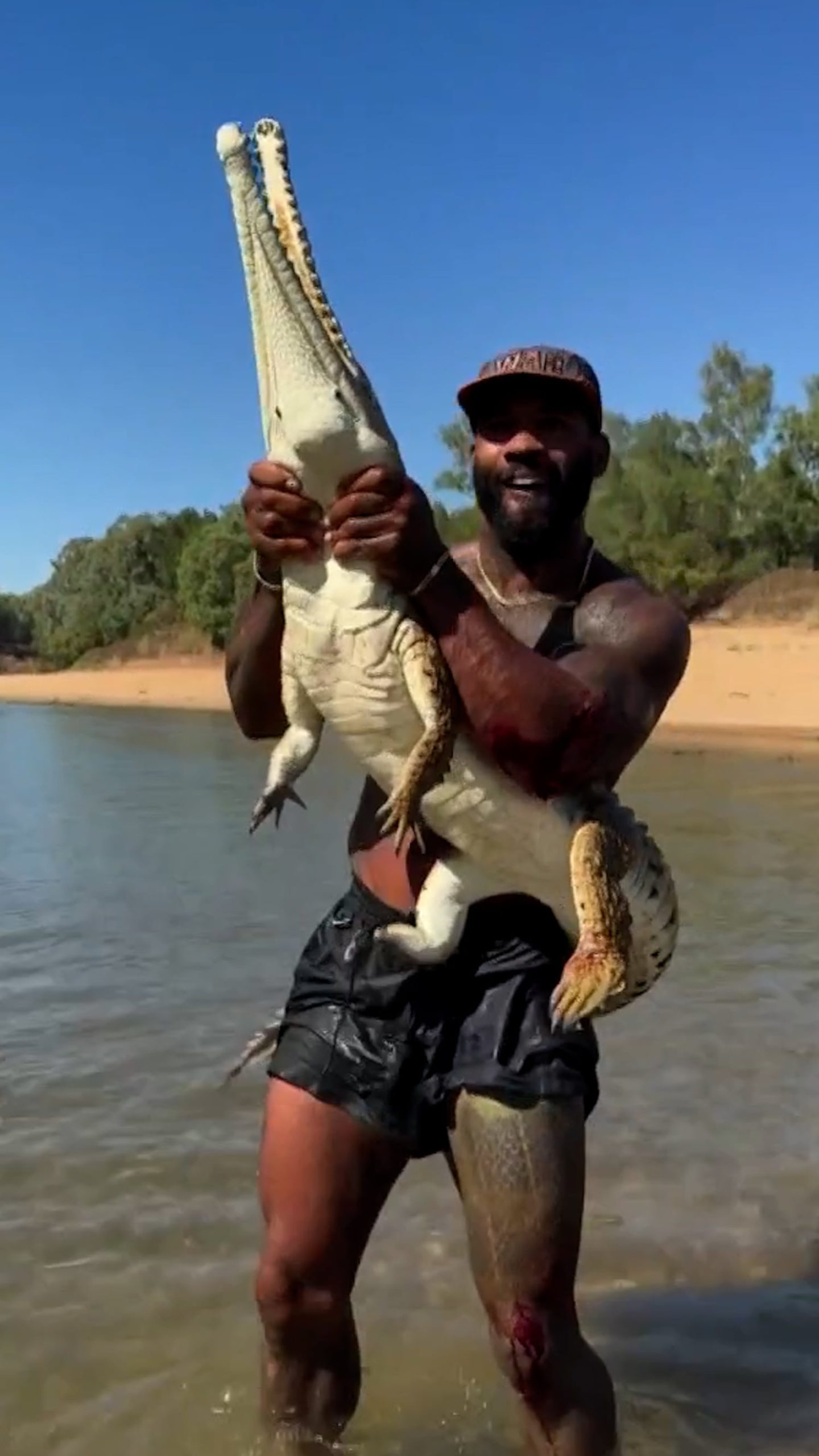 Influencer under investigation over crocodile wrangling