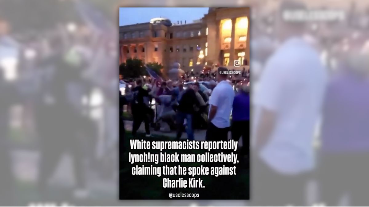 Video from Charlie Kirk vigil in Idaho shows fight, not ‘lynching’ of Black man