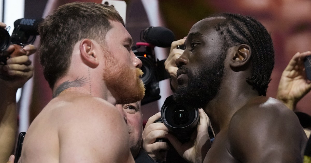 Alvarez, Crawford weigh-in at 167.5lbs before super middleweight fight