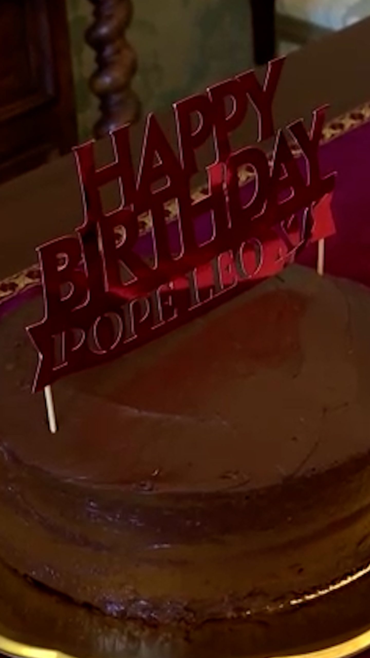 U.S. envoy to the Vatican brings Pope Leo birthday cake