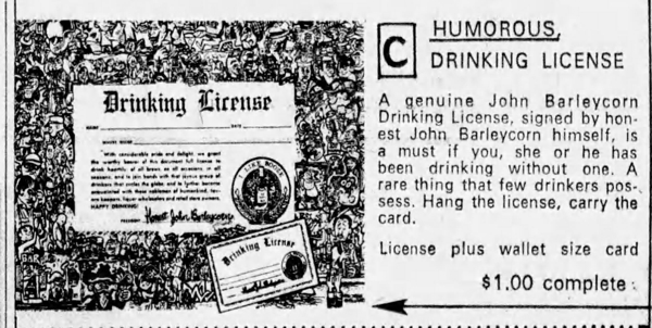 Drinking License