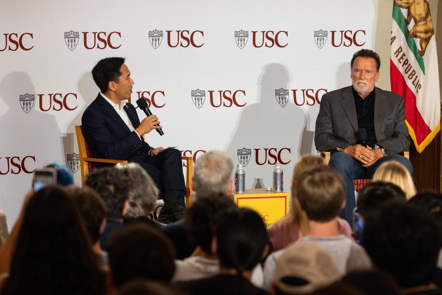 Schwarzenegger decries polarization, criticizes Newsom’s gerrymandering effort