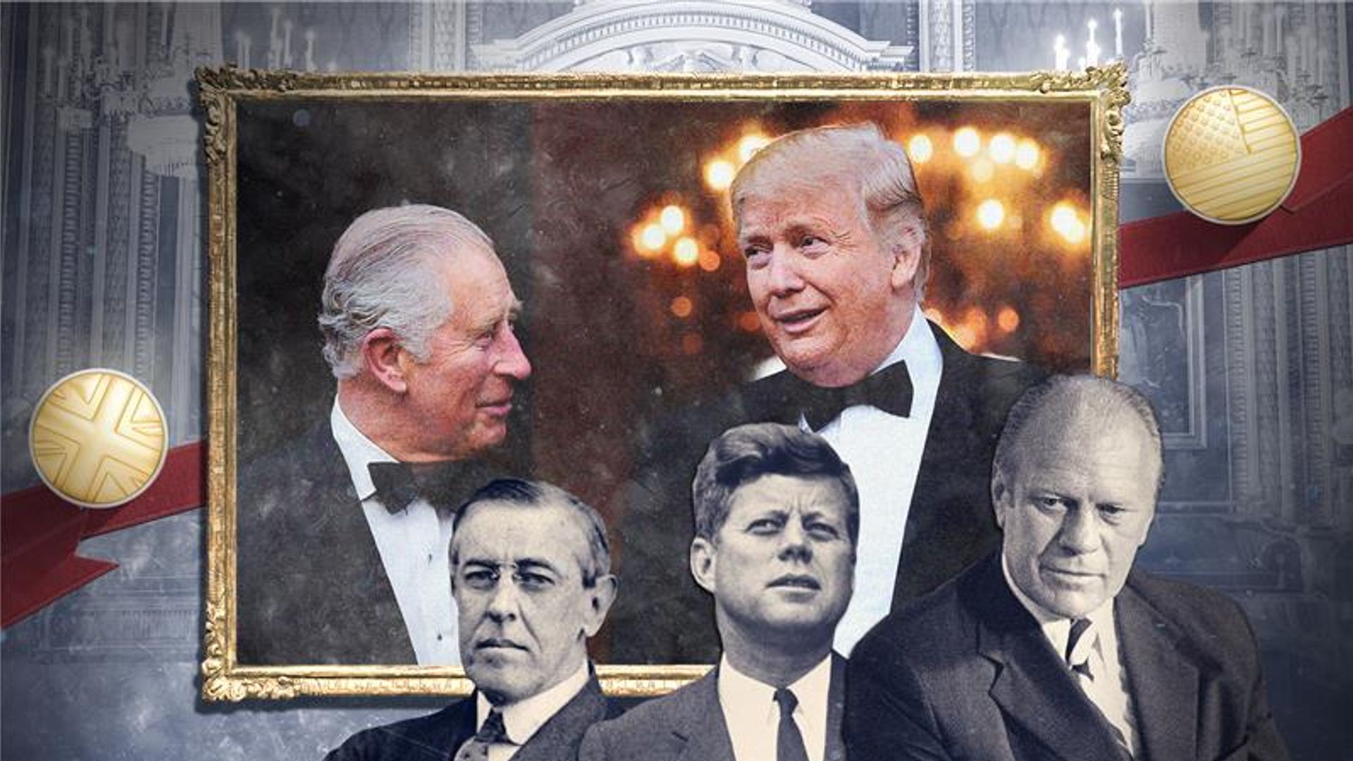 Riding on horseback to an accidental kiss on the lips: Memorable moments between the royals and US presidents