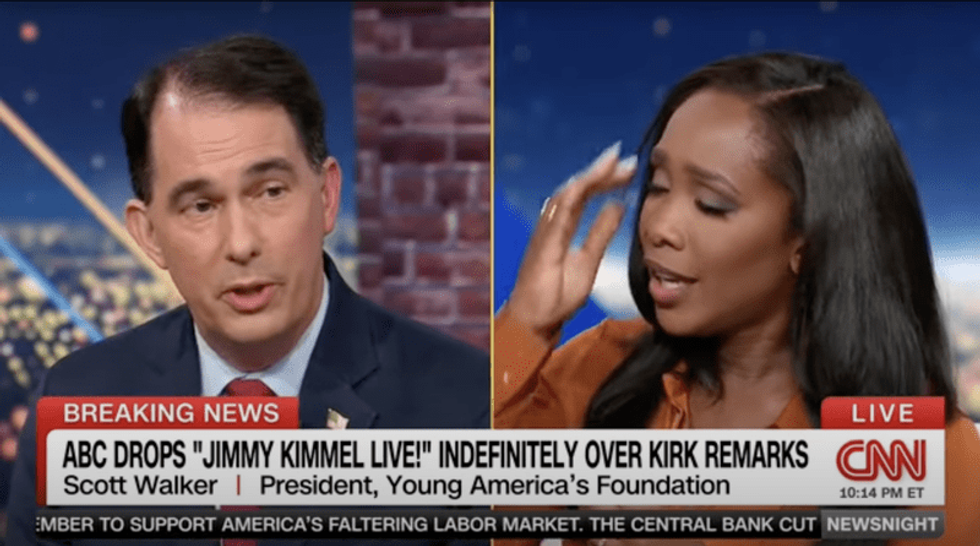 ‘Do you believe in free speech or not?’: CNN anchor clashes with GOP panelists over Kimmel