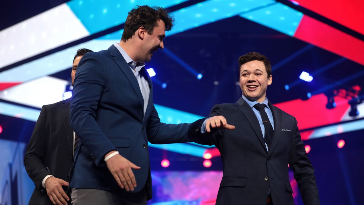 Charlie Kirk introduced Kyle Rittenhouse as ‘a hero to millions’