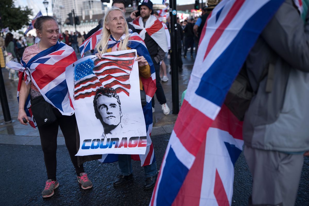 Mass protest in London was not specifically for Charlie Kirk, contrary to claims