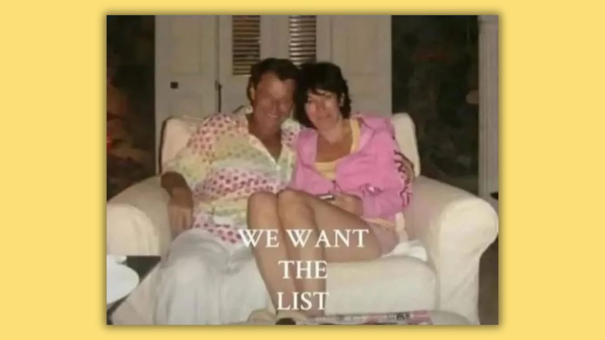This photo doesn’t show Ghislaine Maxwell next to Chief Justice Roberts, seriously