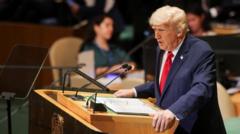 Trump criticises countries’ migration and climate policies in scathing UN speech