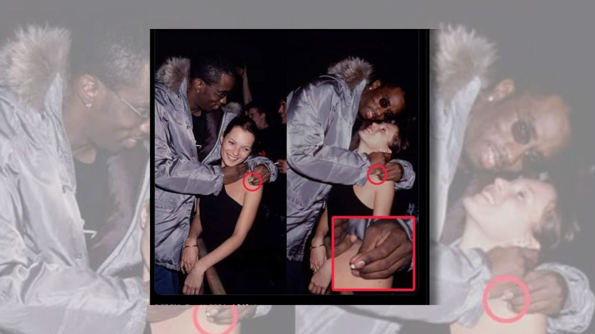 Diddy Held Unknown White Object in ‘Creepy’ Pictures with Kate Moss