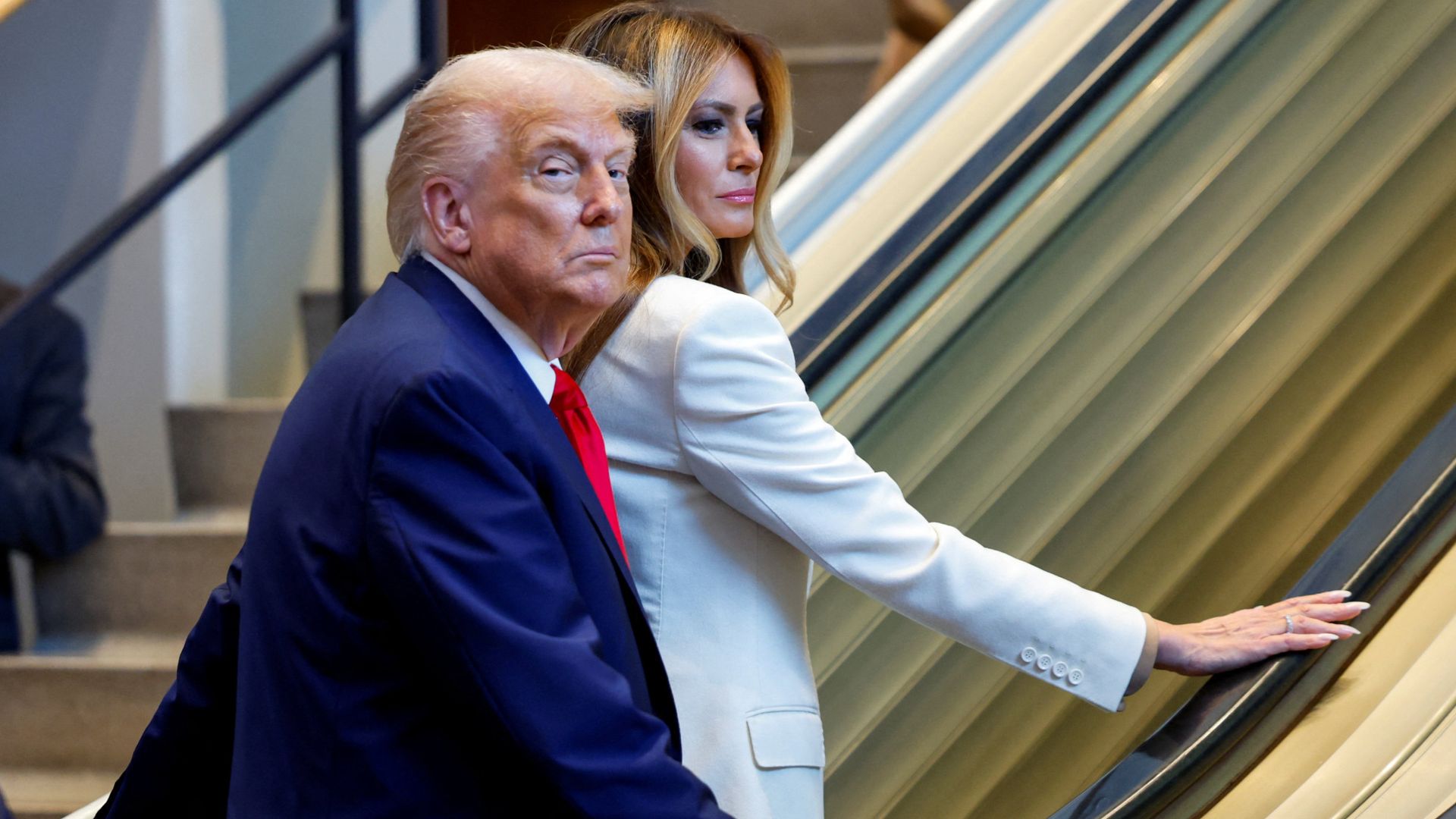 Trump announces investigation into ‘sinister’ escalator incident