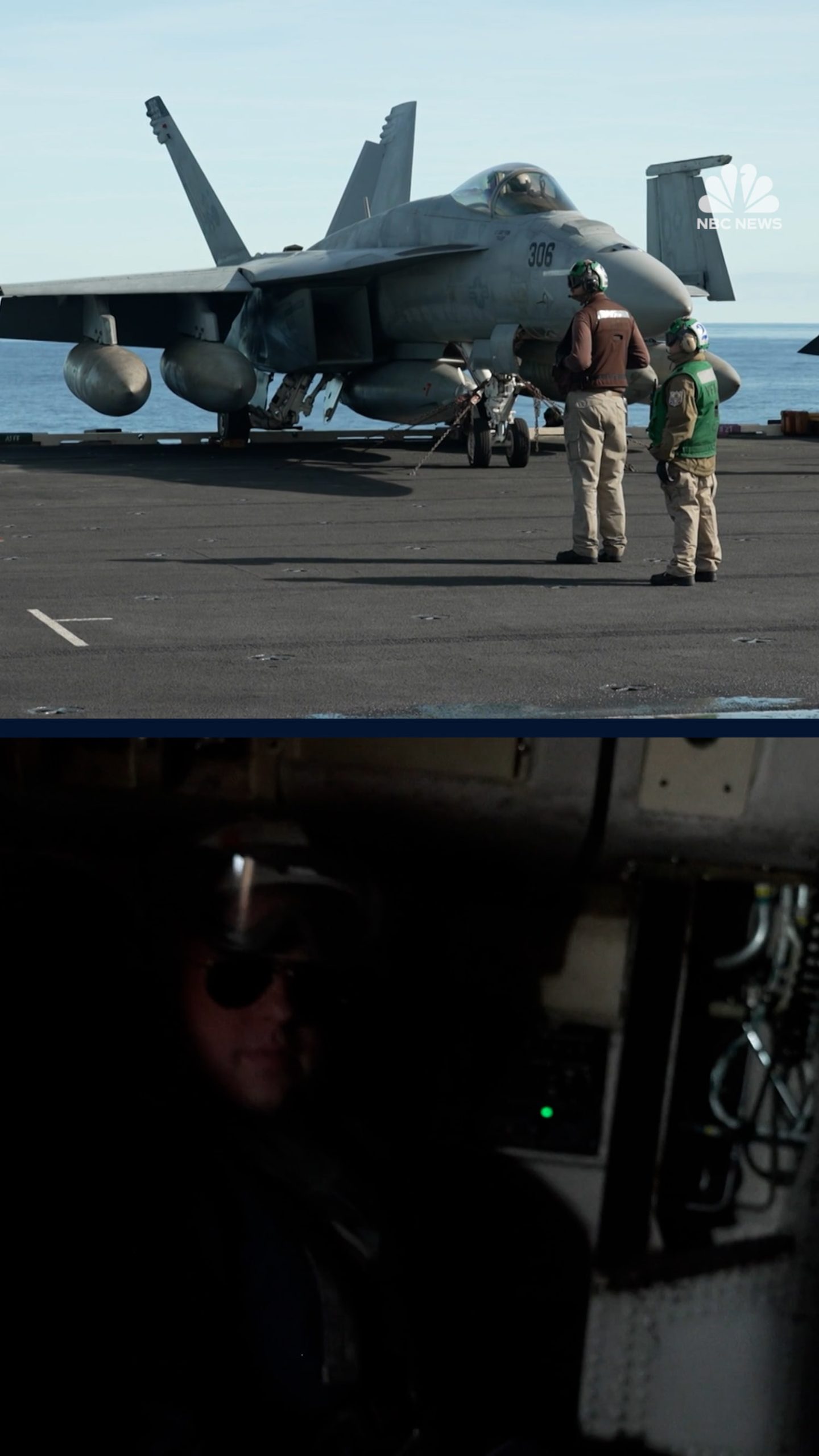 Aboard U.S. aircraft carrier deployed under NATO