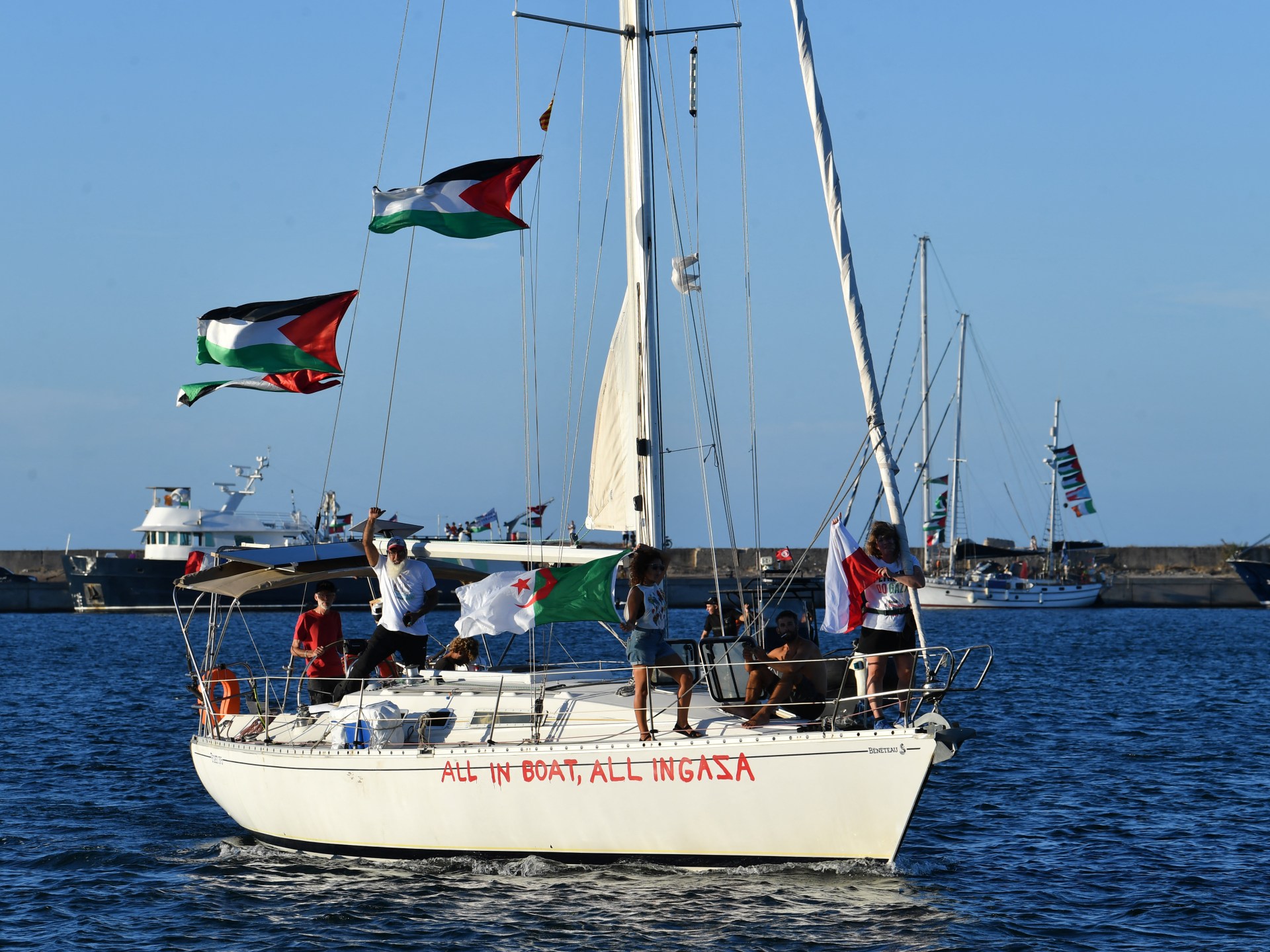 Why have Spain and Italy sent ships to assist the Gaza Sumud flotilla?