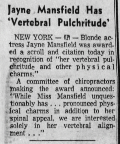 Miss Vertebral Pulchritude