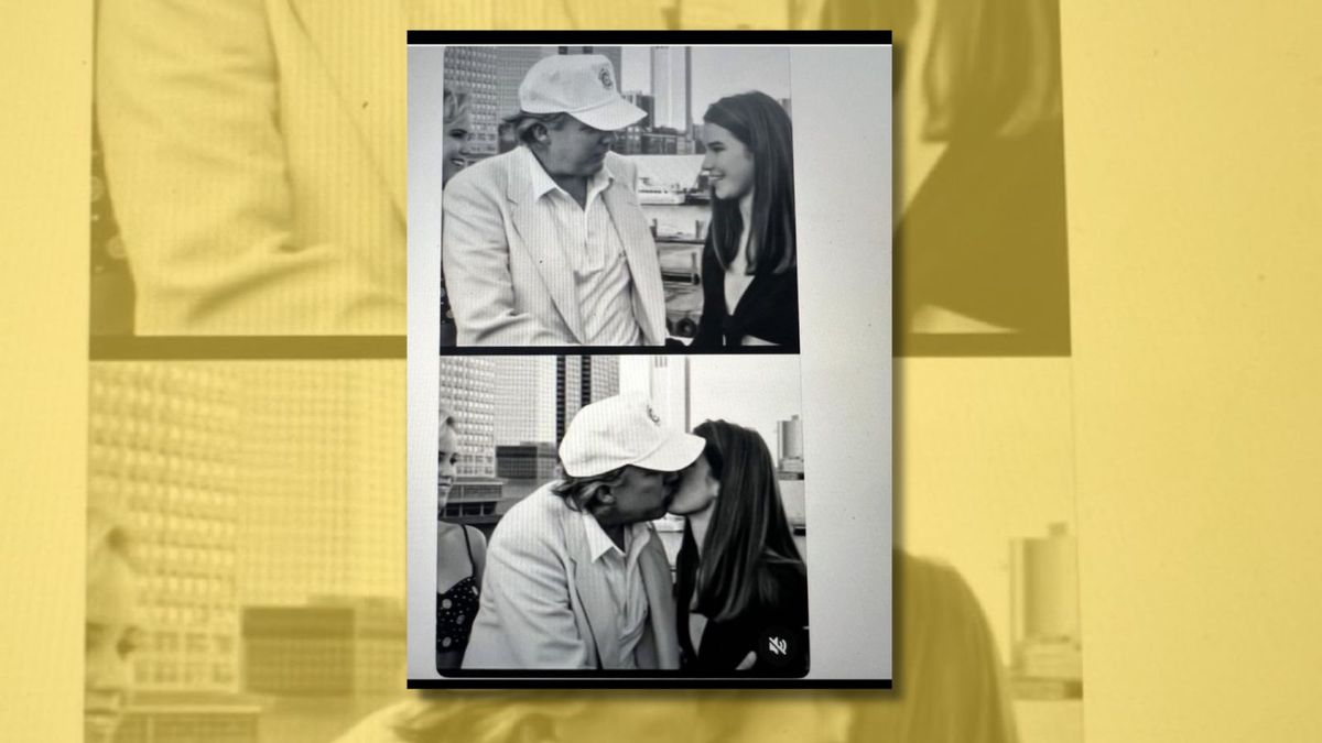 Don’t trust doctored photo of Trump kissing model on boat