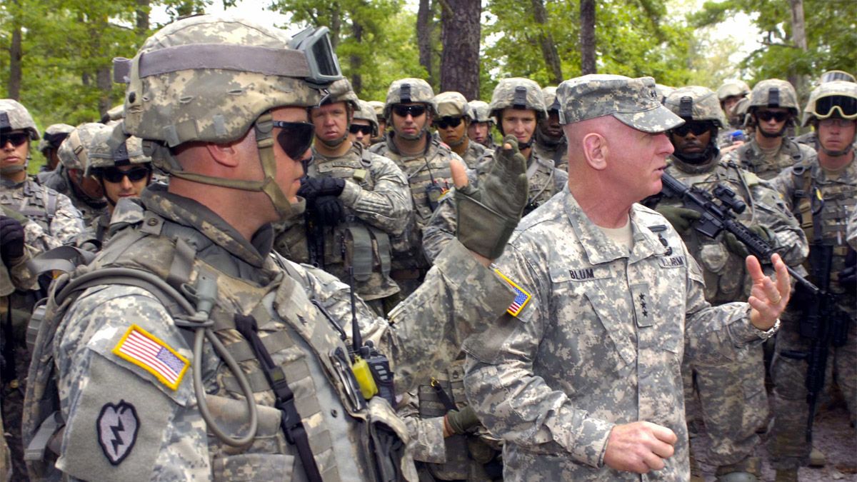 Does a video show general telling troops Trump’s Portland deployment is distraction from Epstein files?