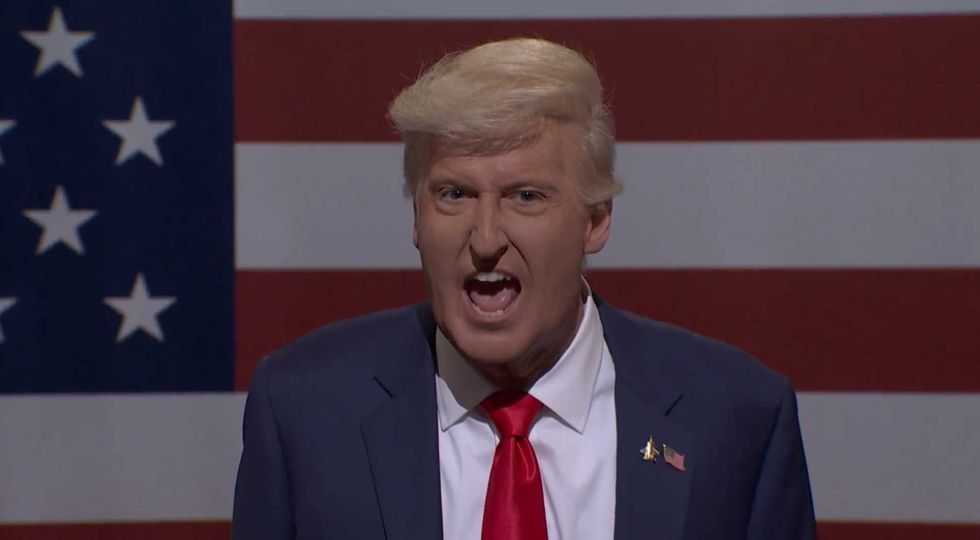 ‘A poem I wrote’: SNL’s Trump teases president’s big ‘secret’ with Jeffrey Epstein