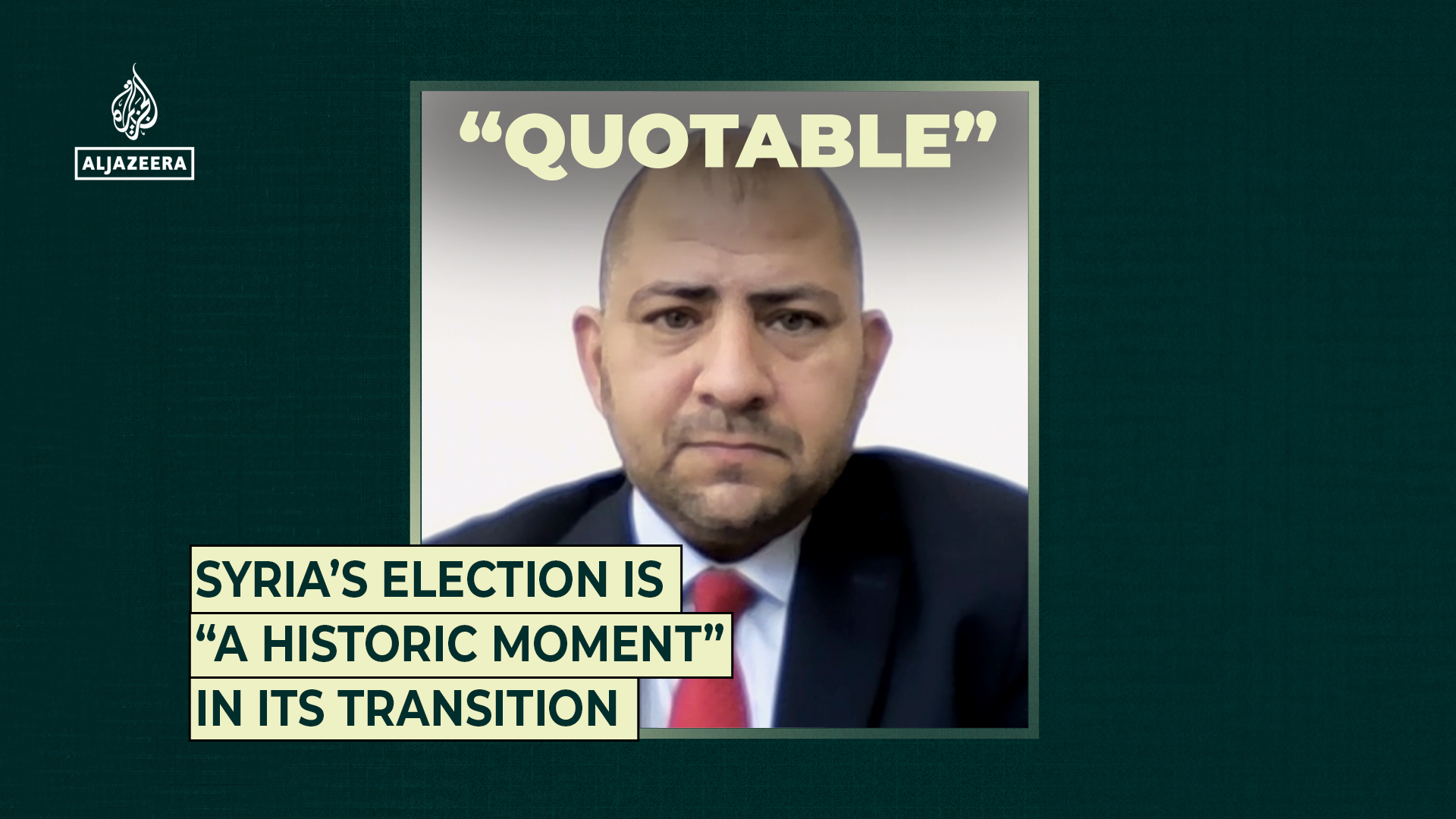 Syria’s election is “a historic moment” in its transition
