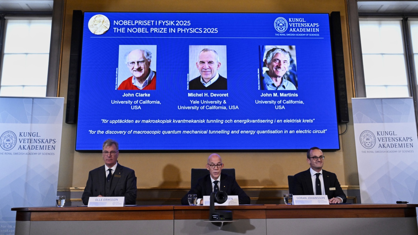 The Nobel Prize for physics is awarded for discoveries in quantum mechanical tunneling
