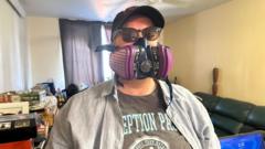 ‘I sleep with a gas mask on’: Life next to Portland protest angering Trump