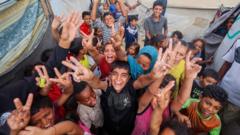 ‘Joy and pain’: Palestinians celebrate  deal but fear confronting grief