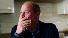 William visibly moved as widow tells of husband’s suicide