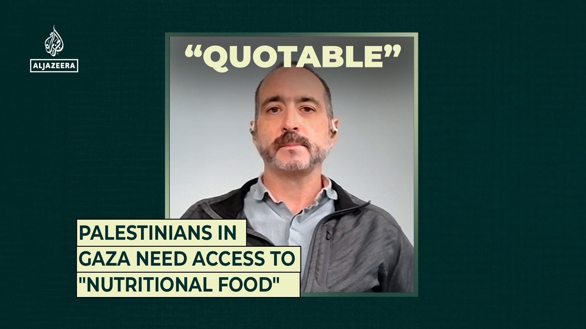 Palestinians in Gaza need access to “nutritional food”