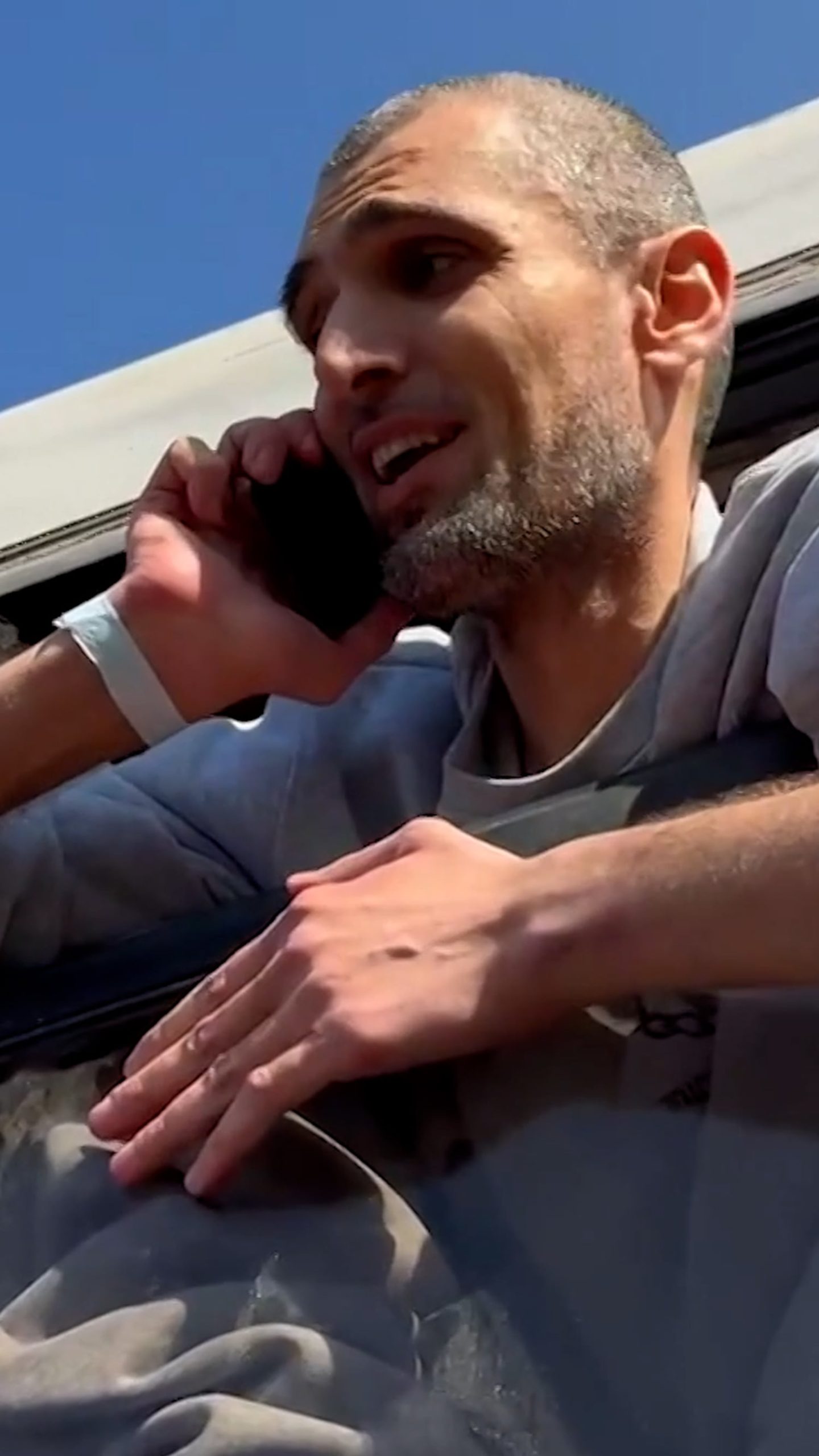 Released Palestinians call loved ones