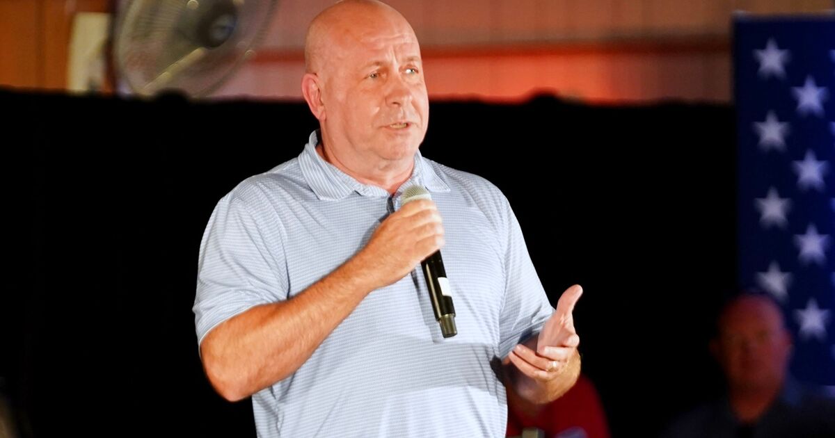 MAGA congressman busted with a swastika on his congressional office wall