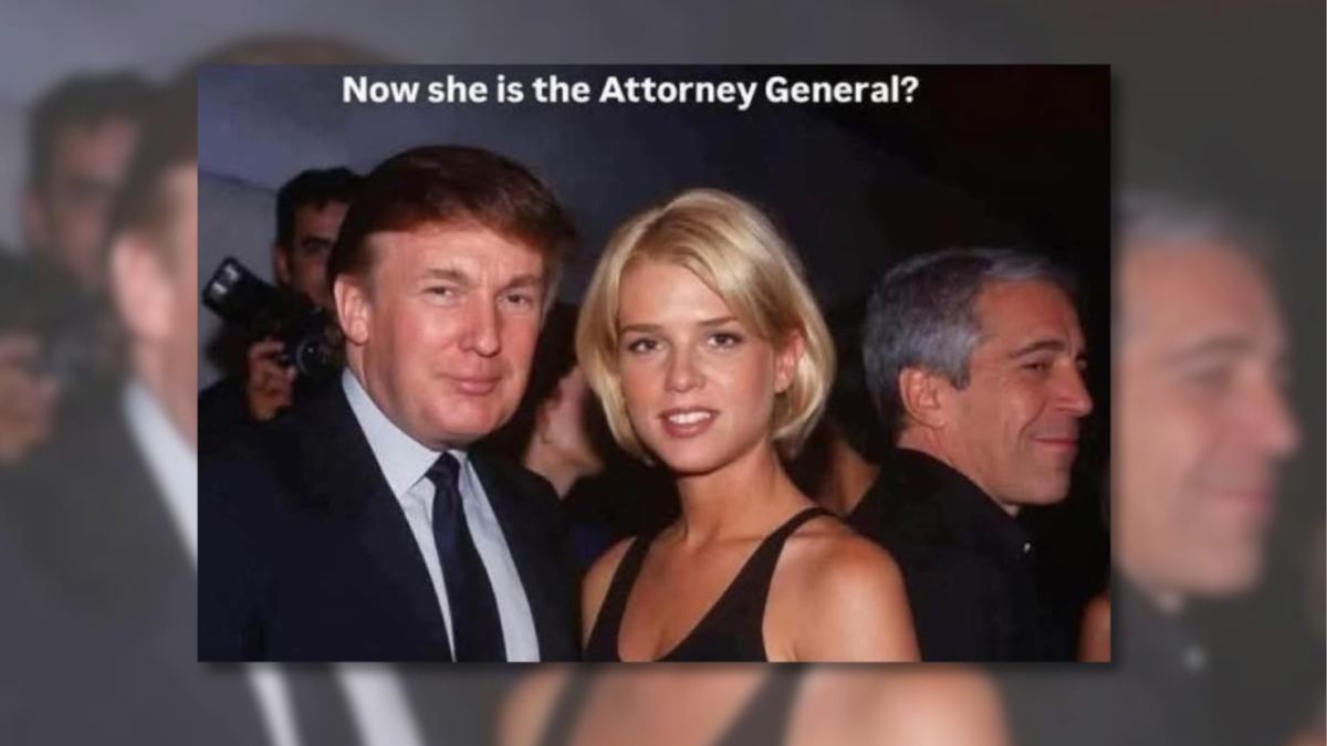 Photo claiming to show Trump, Epstein and Pam Bondi isn’t what it seems