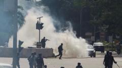 Nigerian police fire tear gas as protesters gather over separatist leader