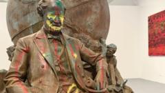 These confederate statues caused US protests. Knocked down, they’re the centre of a new art show