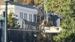 White House begins demolishing part of East Wing for Trump ballroom
