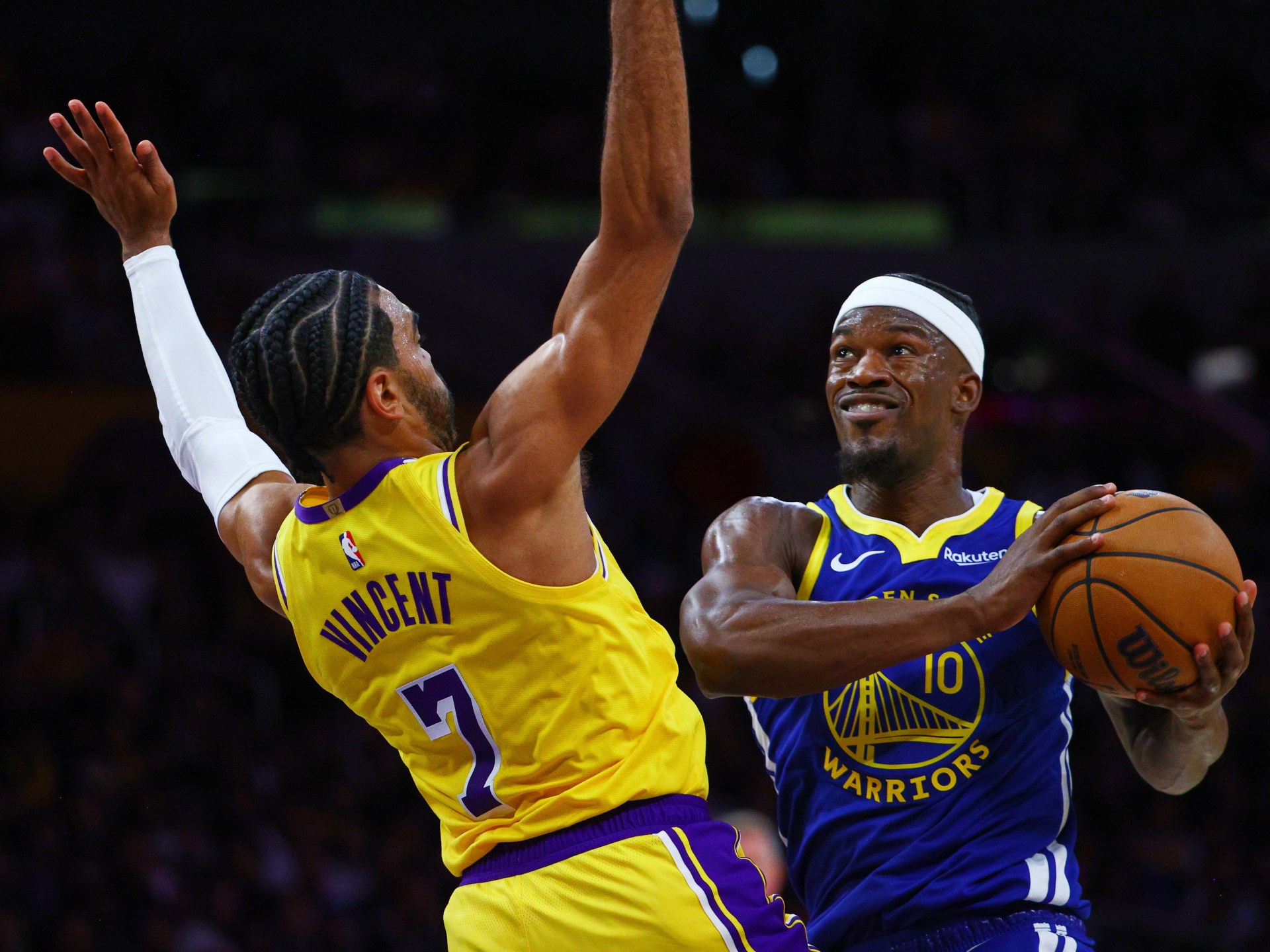 Doncic, Lakers lose to Butler’s Warriors in LeBron-less NBA season opener