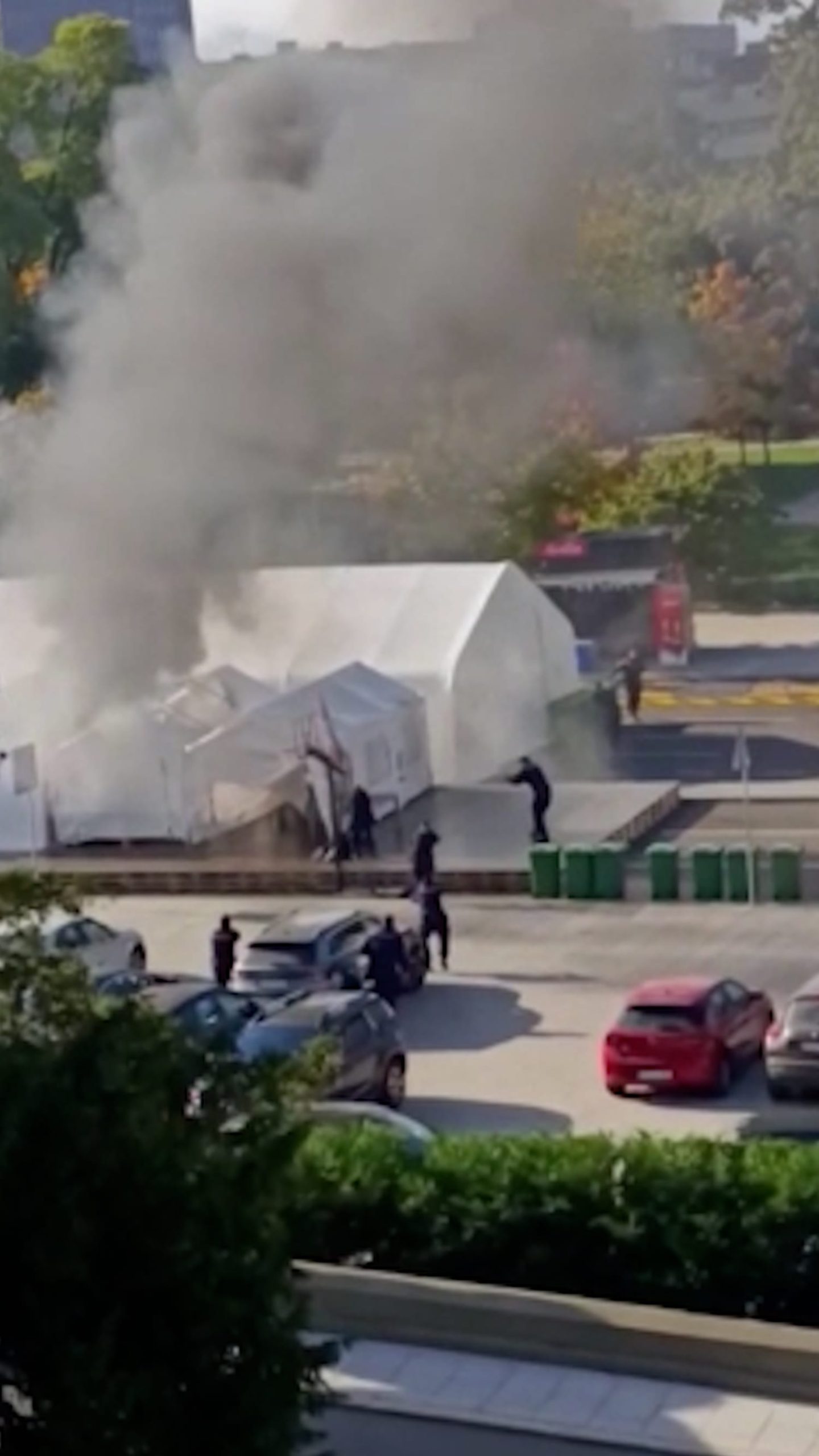 Shots fired outside Serbia’s parliament building