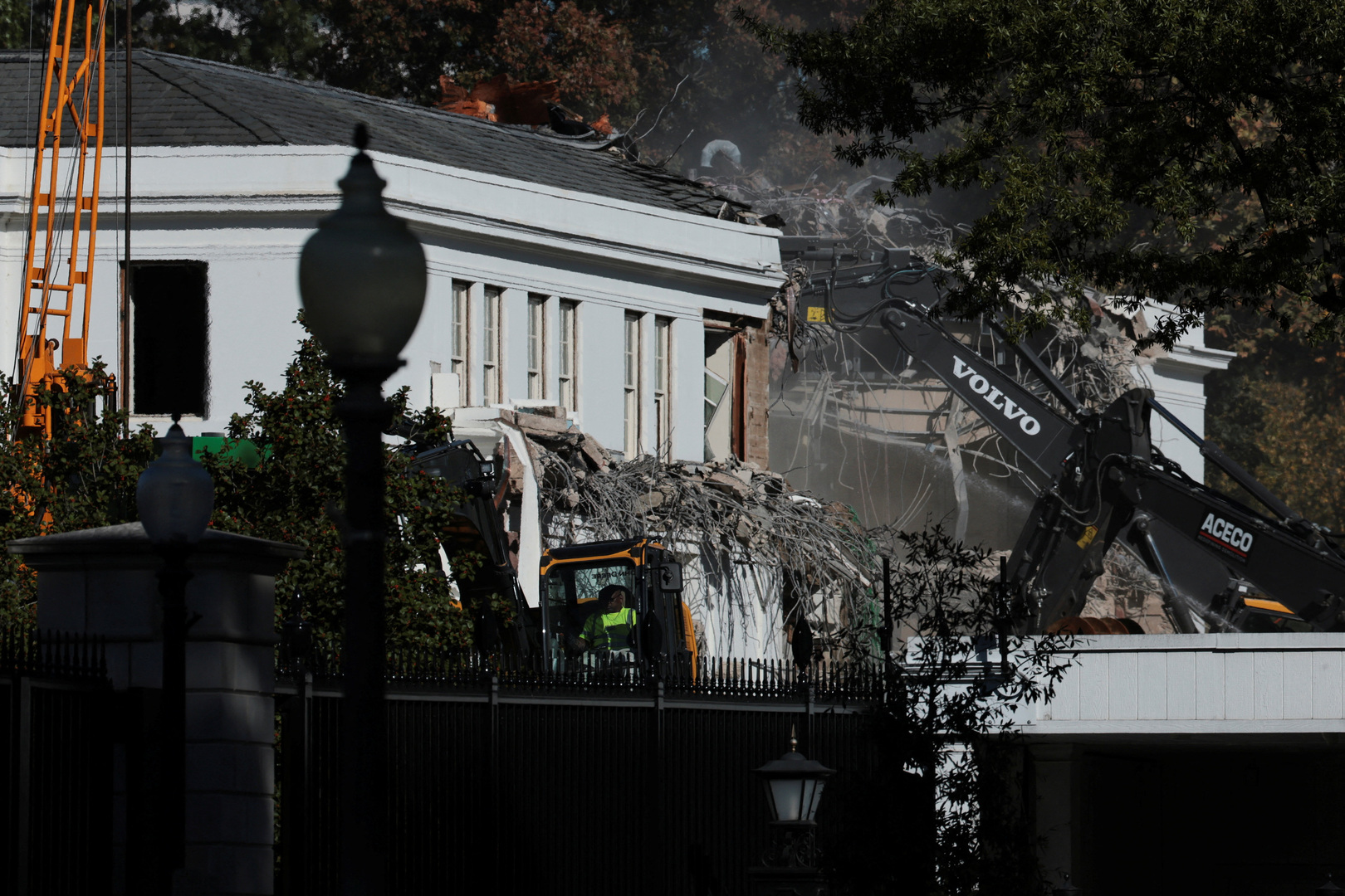 Why is Trump tearing down parts of the White House?