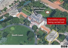Trump says ‘existing structure’ of White House East Wing to be torn down