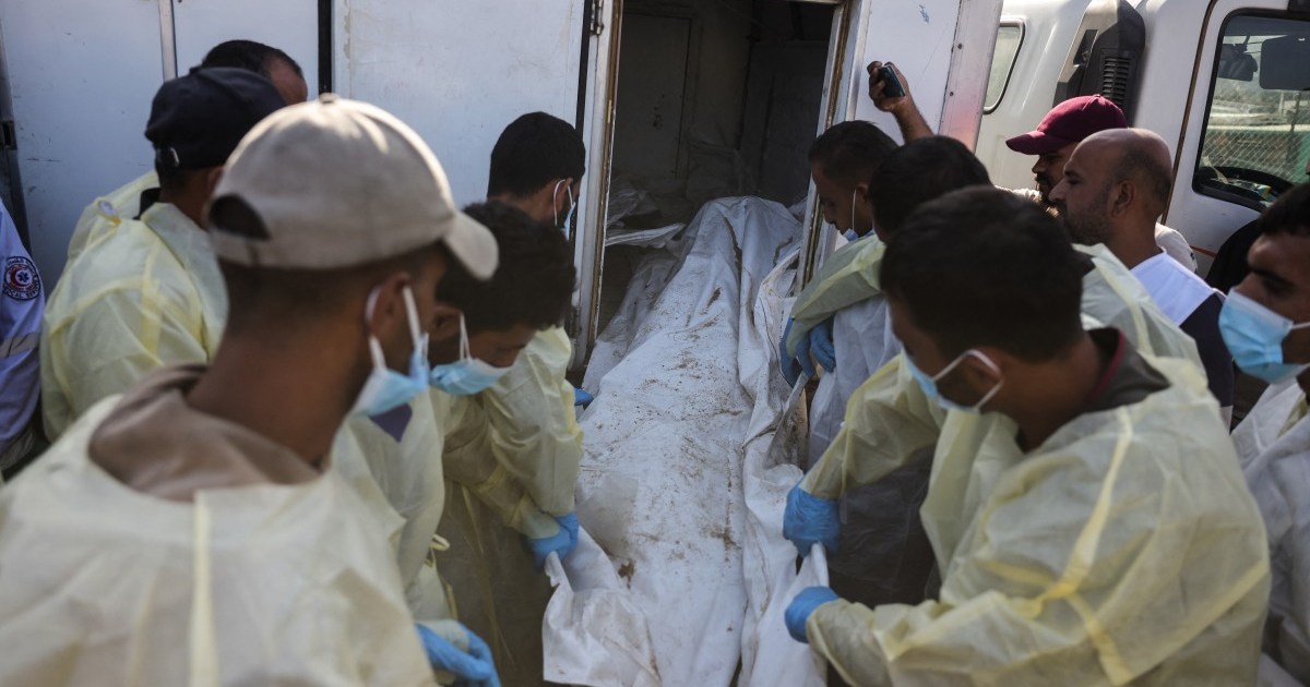 Gaza funerals held for unidentified Palestinians, bodies returned by Israel