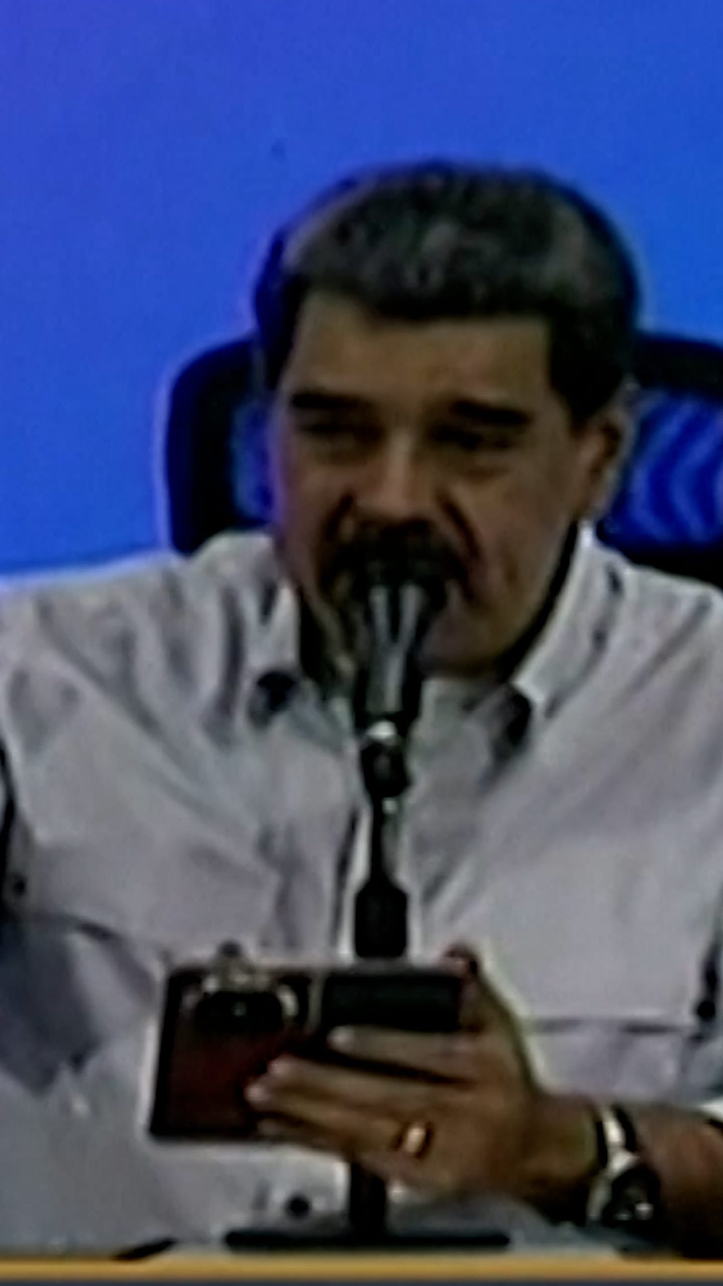 Venezuela’s Maduro calls for peace in English