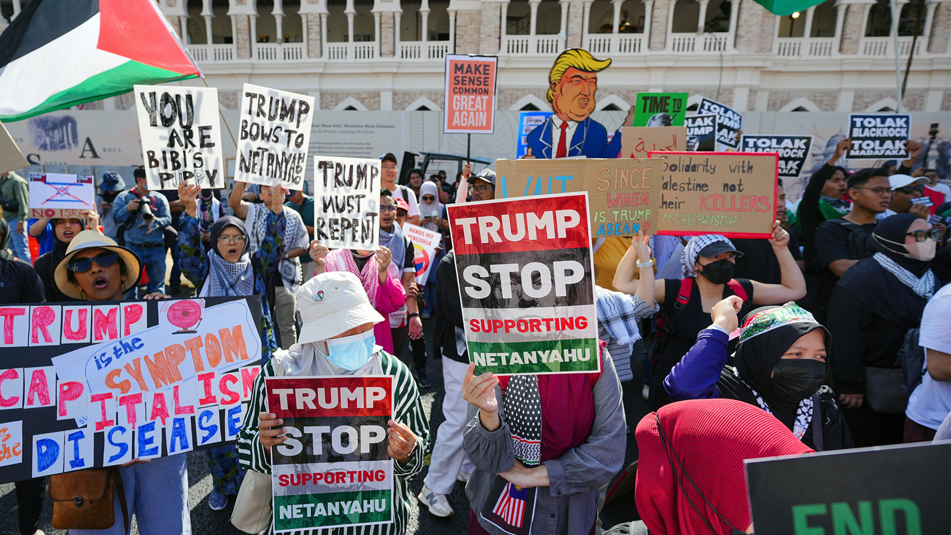 Anti-Trump rally held in Malaysia over Gaza war