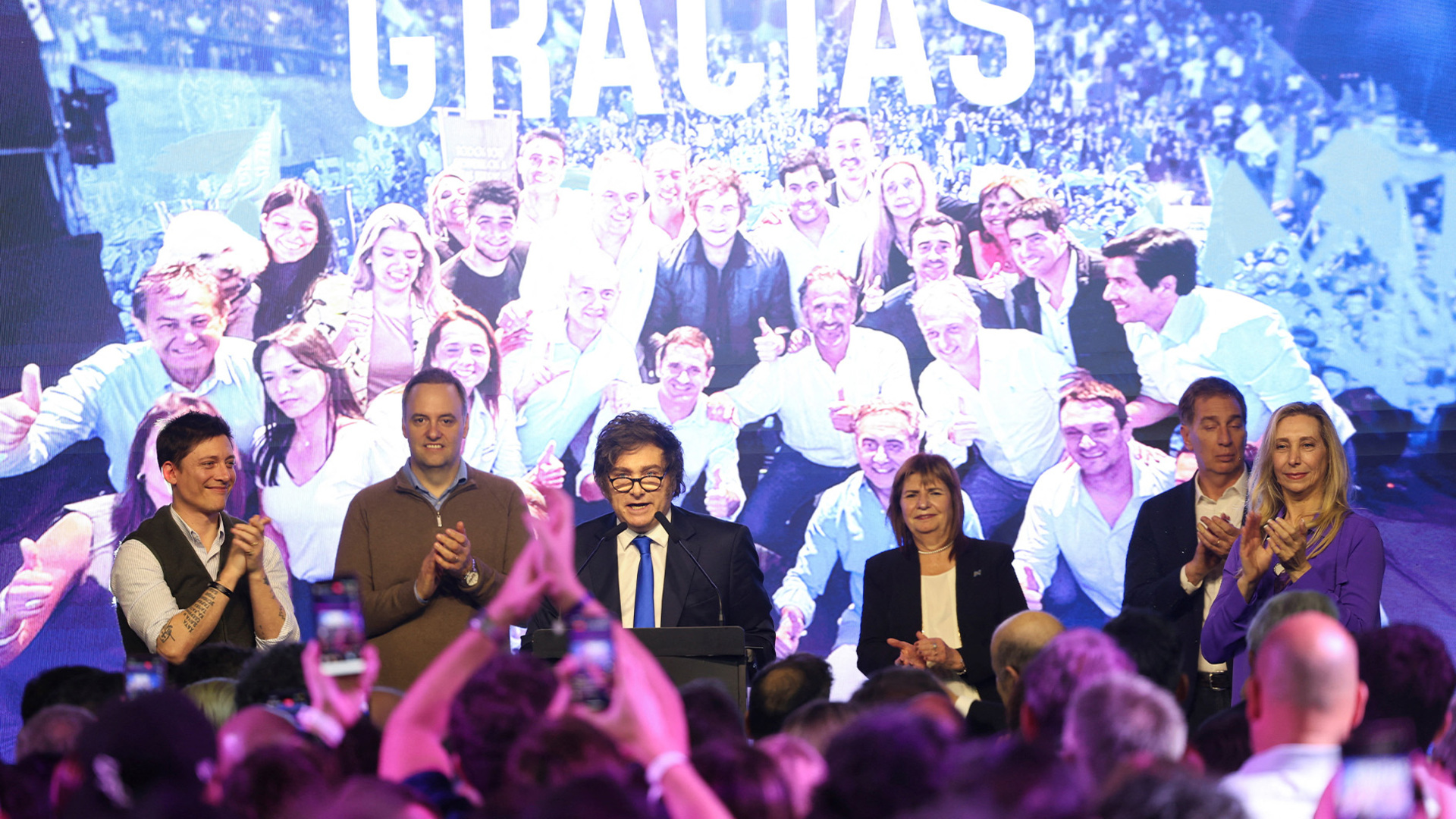 Argentina’s Milei celebrates as early results show election win