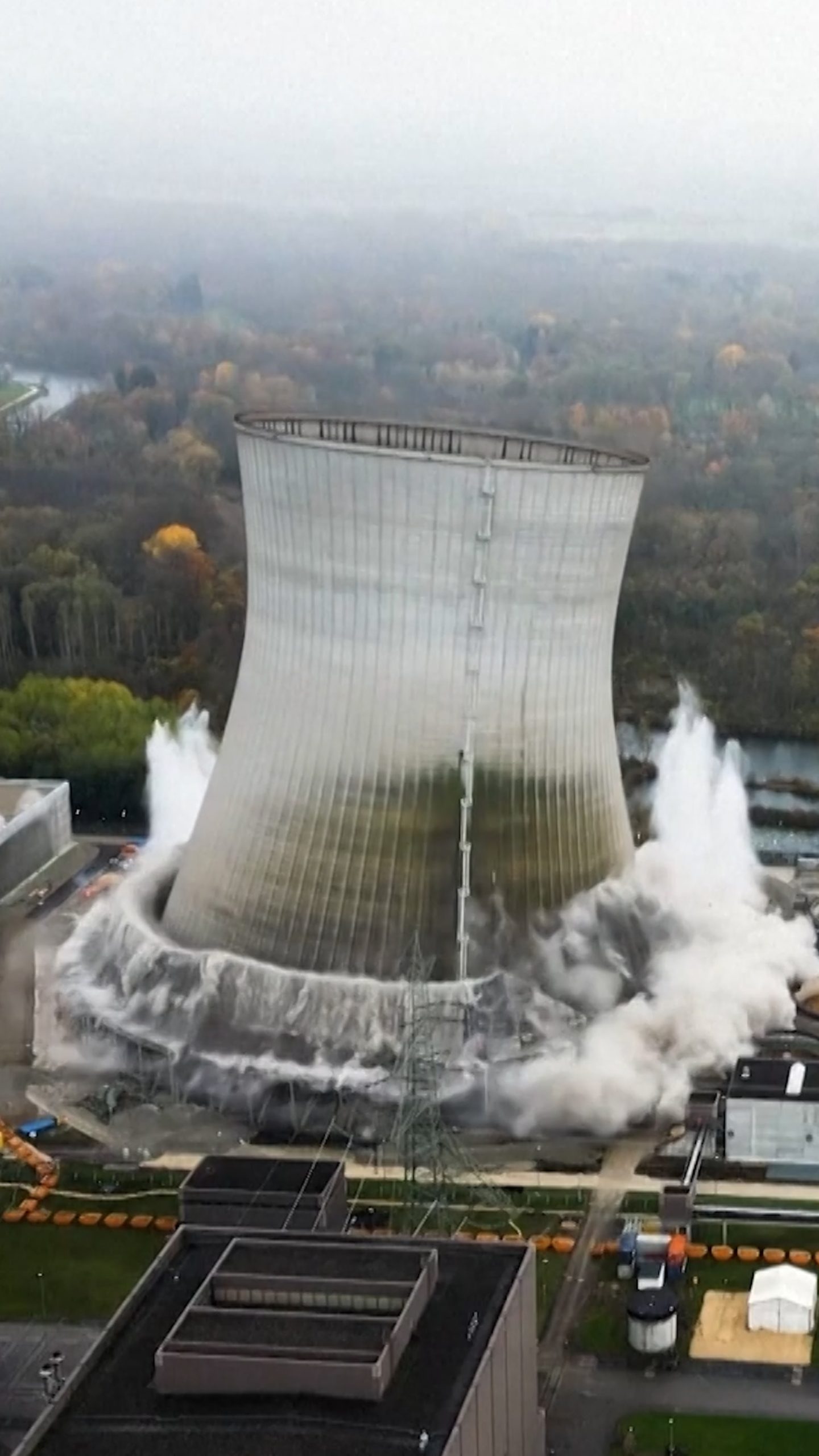 Nuclear power plant torn down in Germany
