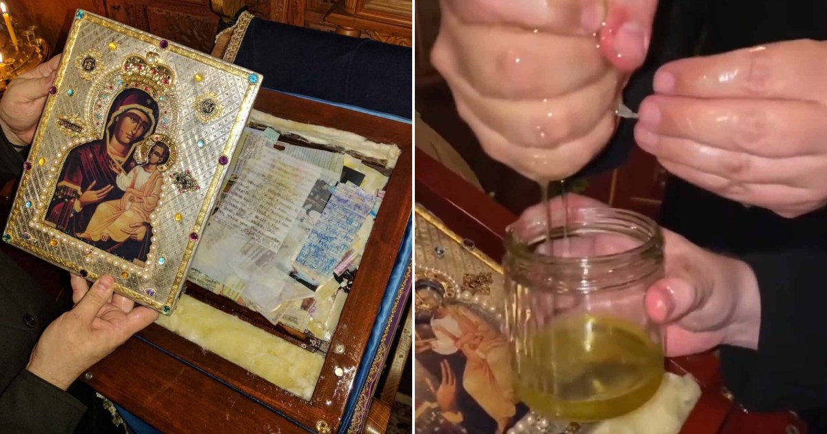 $20 image of Jesus is leaking myrrh and performing miracles, believers claim
