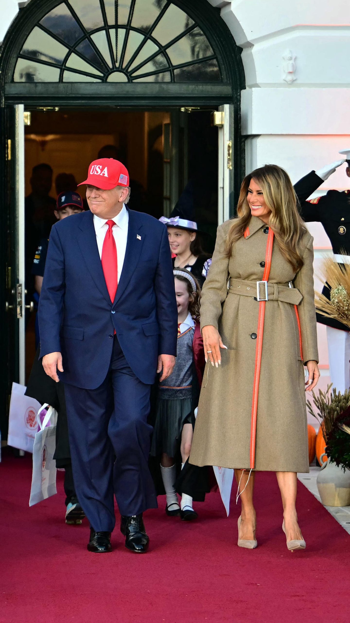 Trump, first lady hold White House Halloween event