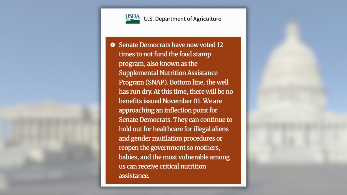 USDA claims Democrats voted against SNAP funding 12 times. Here are the facts