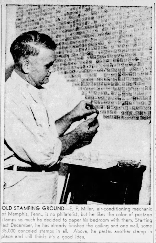 Using stamps as wallpaper