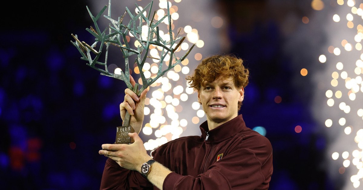 Sinner wins Paris Masters to reclaim world No 1 ranking from Alcaraz