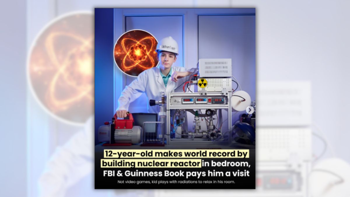 12-year-old boy achieved nuclear fusion from his bedroom in 2018. The FBI visited afterwards